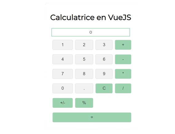 Calculatrice - VueJS